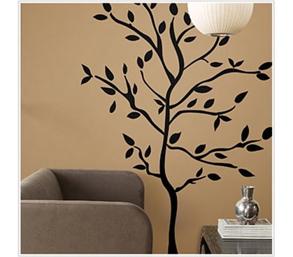 Grab A Bite Of This Tree - Black Tree Branches - Peel N Stick Dorm Decor