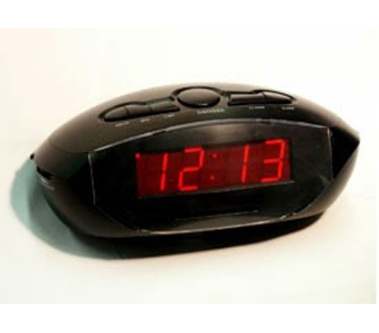 Don't Be Late To Class - LED Clock Radio Alarm Clock - AUX-IN - Must Have Dorm Item For Napping