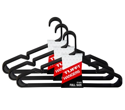 Cheap And Simple - Classic Black Hangers 18 Pack - Required For Every Closet