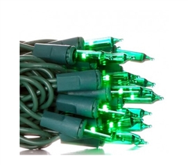 Mini Dorm Lights - Green - Green Wire