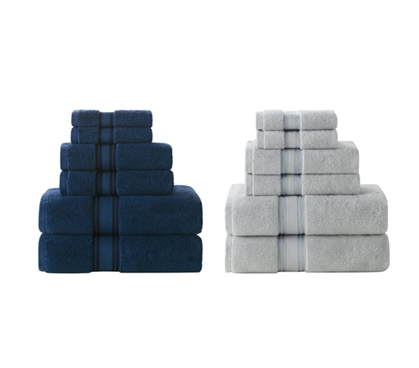 6 Piece Cotton Towels for Bathroom Dorm Room Bathroom Ideas College Hand Towels Set Dorm Hygiene