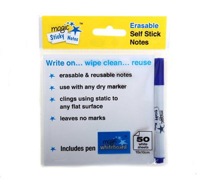 College Room Supplies To Stay Organized - Magic Sticky Notes 4" x 4" (Pack of 50)