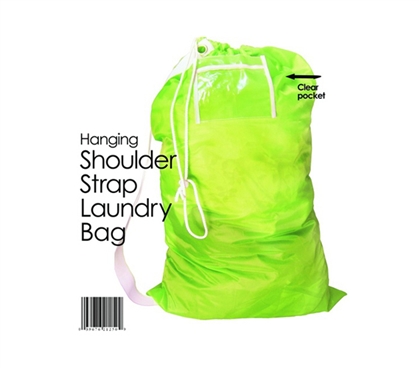 College Laundry Bag Colorful Dorm Laundry Accessory with Easy to Carry Shoulder Strap