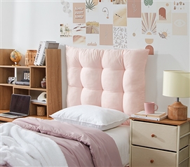 Rainha - Puffy Tufted College Headboard - Peach CrÃ©am