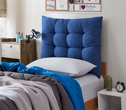 Easy to Secure Plush Tufted Dorm Headboard Navy Blue Twin XL Bedding Accessories