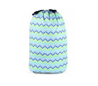 Zig Zag Blue - College Laundry Bag Dorm Essentials College Supplies