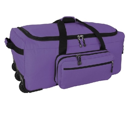 Storage Trunk Dorm Trunk with Wheels Mini Monster Bag Trunk - Purple