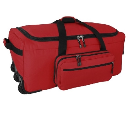 Mini Monster Bag Trunk - Red Dorm Trunks With Wheels Dorm Essentials