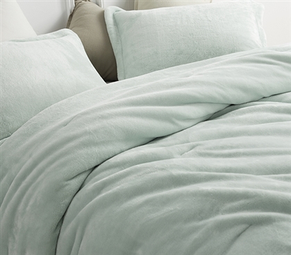 Mint Green Comforter Extra Long Twin Bedding Essentials College Bedspread Dorm Fleece Bedding