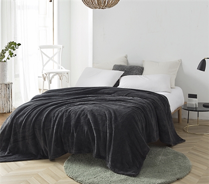 Neutral College Bedspread Gray Twin XL Fleece Blanket for College Dorm Room Throw Blankets