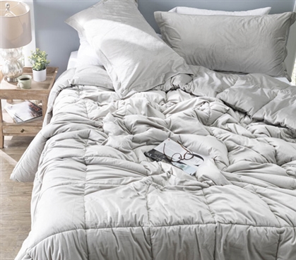 Cuz I'm Cozy - Coma Inducer Twin XL Comforter - USA Filled - Slate Taupe