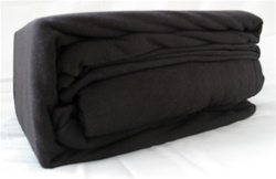 College Jersey Knit Twin XL Sheets - Super Comfortable Black Cotton Twin Sheets