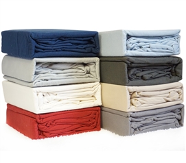 100% Egyptian Cotton Flannel Twin XL Sheets Twin XL Bedding Twin XL Dorm Bedding