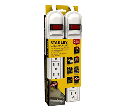 All Purpose Surge Protector (2-Pack) - White