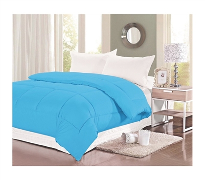 400 TC Natural Cotton Twin XL Comforter - College Ave - Blue