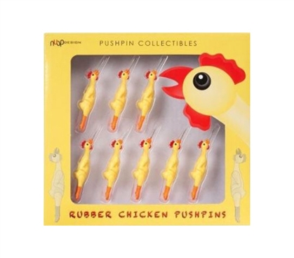 Rubber Chicken Push Pins