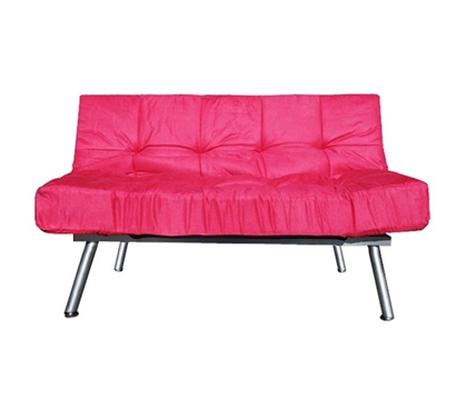 The College Cozy Sofa Mini-Futon Pink Dorm Furniture