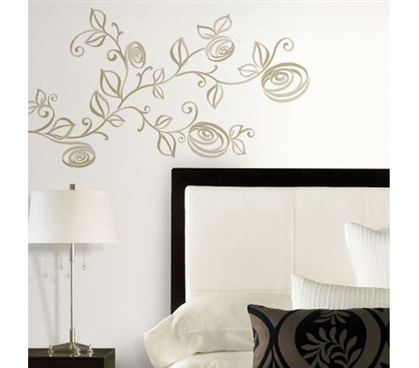 Peel N Stick - Stylized Roses Giant Decal