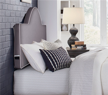 Perfect Fit Round Headboard Pillow - Gray