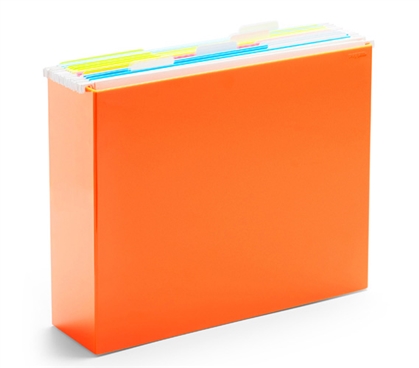 File Box - Orange Dorm Storage Solutions Dorm Organization Must Have Dorm Items