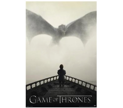 Game of Thrones - Lion and Dragon College Poster Game of Thrones Posters Dorm Room Decor Dorm Room Decorations