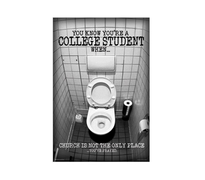 College Student Prayed Dorm Room Poster Dorm Room Decorations Dorm Room Decor