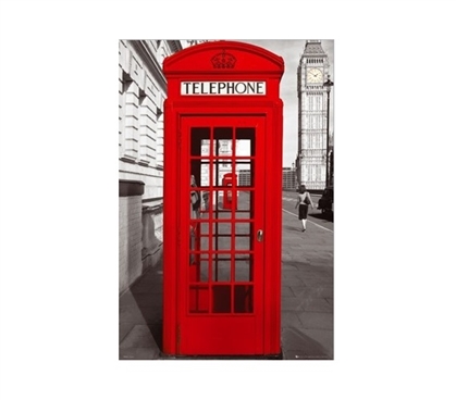 London Telephone Booth Poster - Dorm Decorations that are sure to wow!