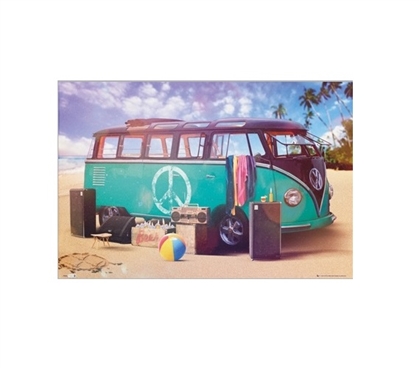 VW Camper Party Dorm Poster Dorm Room Decorations Wall Decorations for Dorms