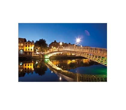 Dublin Halfpenny Bridge Landscape Dorm Room Poster Dorm Room Decorations Wall Decorations for Dorms