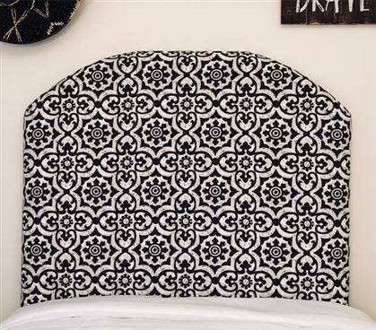 Handmade Dorm Decor Black Oathen Stylish College Headboard for Twin XL Bedding