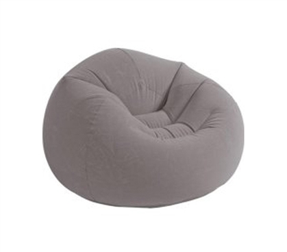 Dorms Lack Seating - Contoured Corduroy Seat - Inflatable College Furniture (Gray) - Cool Dorm Seat
