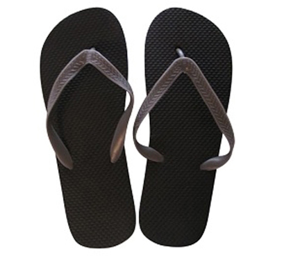 Neutral Guy Colors - Black with Grey Strap - Perfect Shower Sandal For College Men