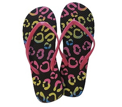 Colorful Circles/Pinky Pink - Shower Sandals - 2 Pack - Perfect For Covering Feet In Shower