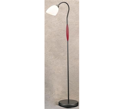 Better Than Fluorescent Lighting - Mahogany Body Floor Lamp - Don't Study In The Dark