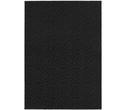 College Ivy Rug - Black College Rug Dorm Room Decorations