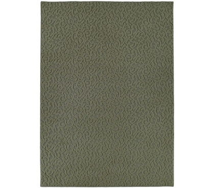 College Ivy Rug - Dark Green College Rug Must Have Dorm Items