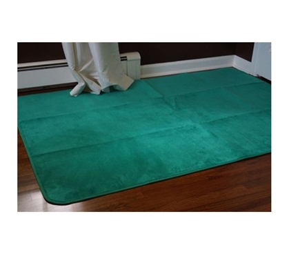 Machine Washable Dorm Rug - Emerald Spring Green - College Decorations For Dorms