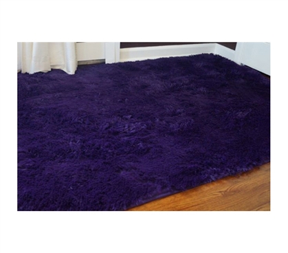 College Plush Rug - Downtown Purple - Super Soft For Your Feet