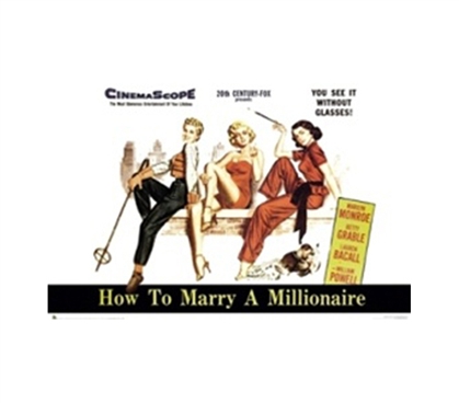 Marilyn Monroe - Millionaire Movie College Dorm Poster