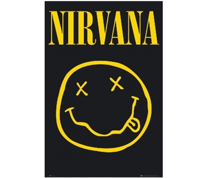 Nirvana Smiley Face Poster