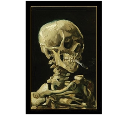 Van Gogh - Skull with Cigarette Poster