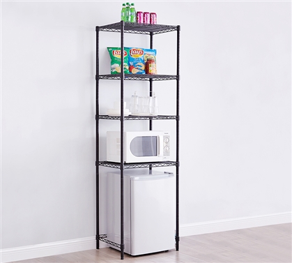 Essential SuprimaÂ® Extra Height Mini Shelf Supreme Black College Shelving For More Dorm Room Space