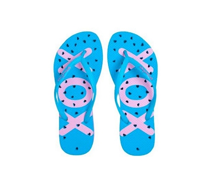 Showaflops - Women's Antimicrobial Shower Sandal - XO Hearts