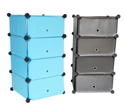 Snap Dorm Cubes - 4-Tier With Doors