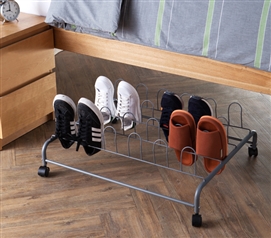 Suprima Underbed Shoe Holder with Wheels - Gray