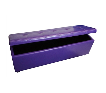 The Storage Seating Bench - Real Purple