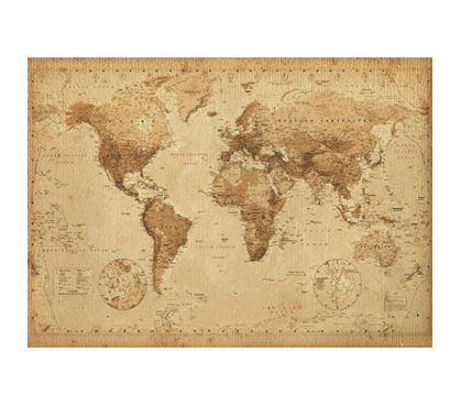Adds A Cool Decorative Element - Wall Sized World Map - Great Studying Aid