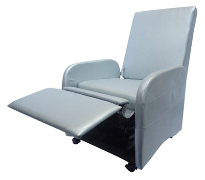 The College Recliner (Folds Compact) - Silver Dorm Chair Dorm Furniture
