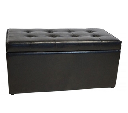 The Dorm Bench - Storage Seating - Black Dorm Room Seating