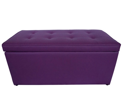 The Dorm Bench - Storage Seating - Violet Purple